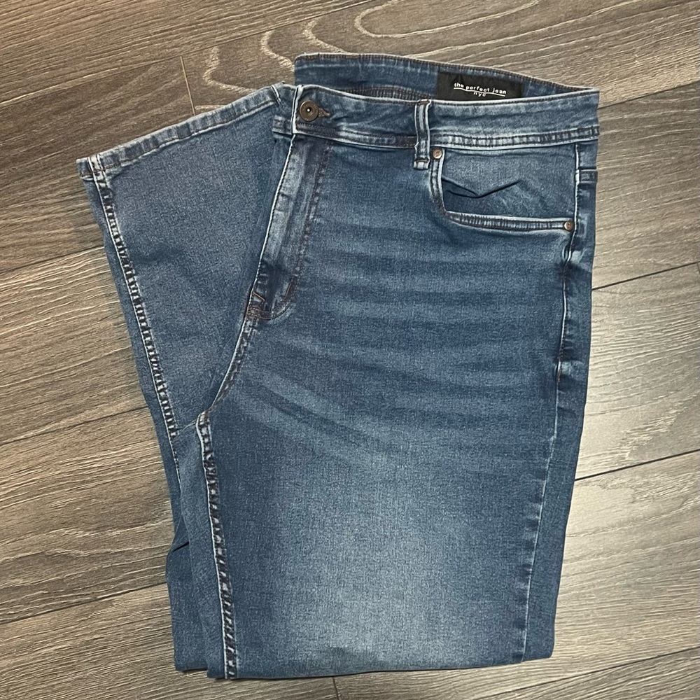 NYC The Perfect Jean Athletic Fit Mens Blue Denim  40x30
